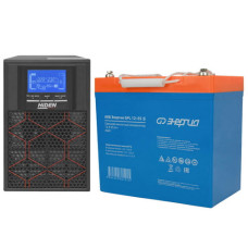 Комплект ИБП Hiden Expert KU9101H (1кВа/800Вт) + АКБ Энергия 55 А·Ч Комплект ИБП Hiden Expert KU9101H (1кВа/800Вт) + АКБ Энергия 55 А·Ч